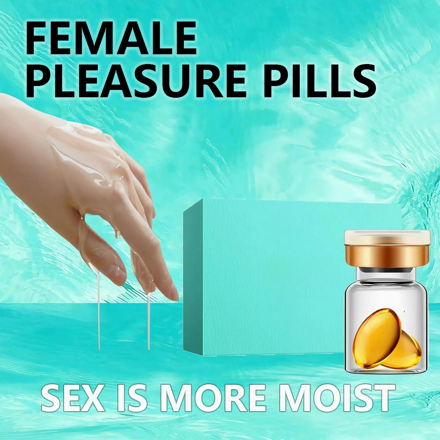 Women's Pleasure Lubricant (2pc), Orgasm Enhancing Sensitive Lubricant, Long Lasting Moisturizing, Safe and Odorless, Water-Based Sex Lubricant, Couples Sex Product, *EXTERNAL USE ONLY