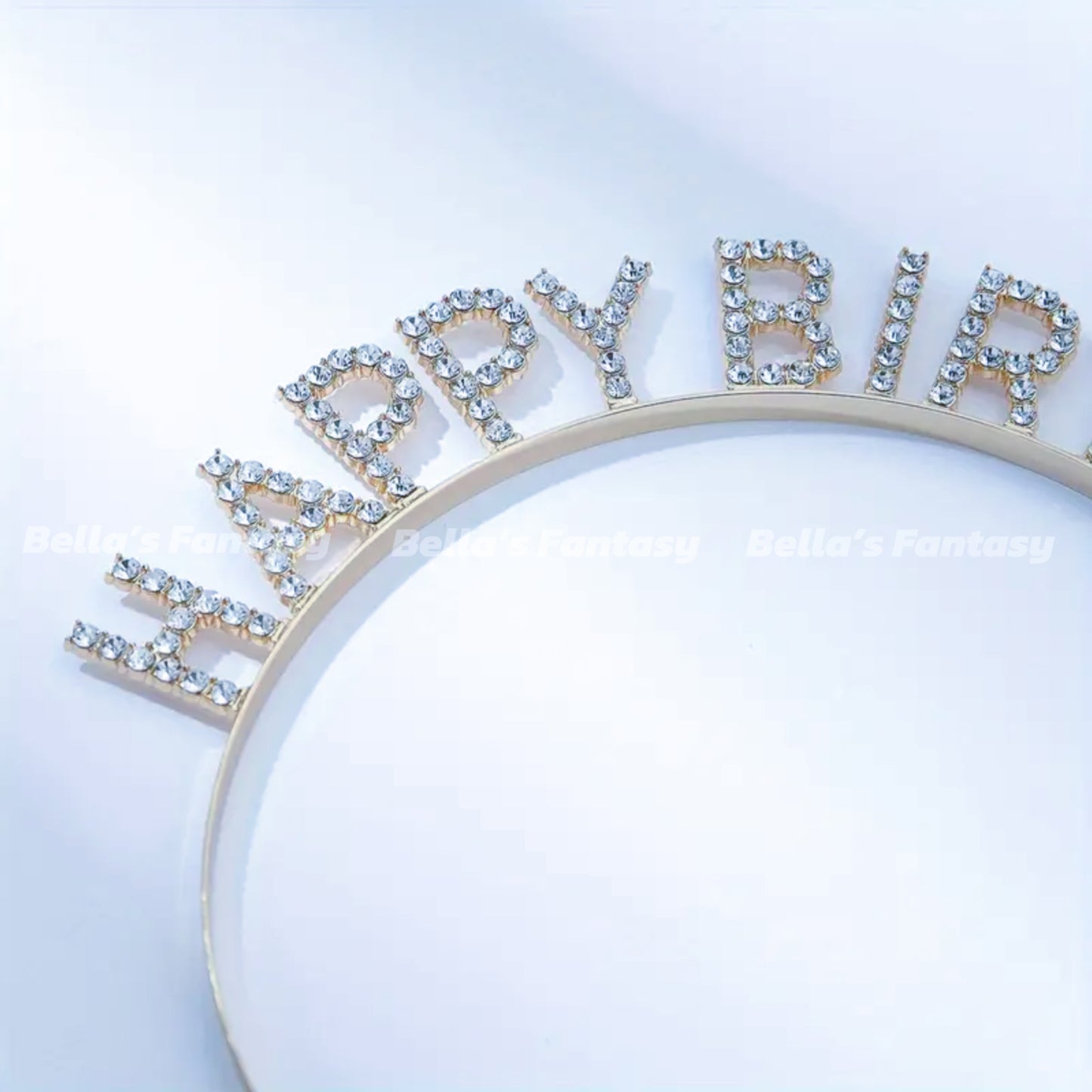 【NEW YORK】Bella's Fantasy Birthday Party Rhinestone Blingbling Diamond Hairband Headband Hair Clip Silver